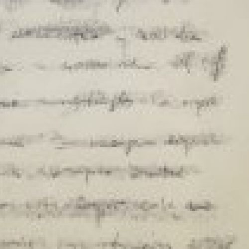 Carta escrita borrada detalle